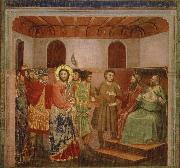 Giotto, jesus infor oversteprasten kajafas